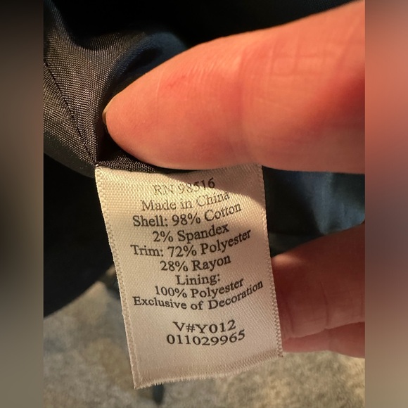 Coldwater Creek open front jacket, southwestern beaded sequin multicolor inserts - Picture 15 of 16